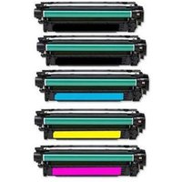 Compatible HP LaserJet Pro 500 color MFP M570dn Printer Toner Cartridges (5 Pack) -CE400A Multipack