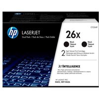 HP 26X Black Original High Capacity Toner Cartridge - Twin (CF226XD)