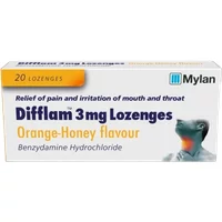 Difflam 3mg Lozenges Orange & Honey