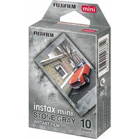 Fujifilm Instax Mini Instant Photo Film - Stone Grey, 10 Shot Pack