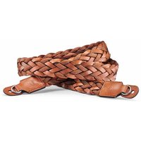 Leica Carrying Strap - Braided Rayon and Leather - Cognac