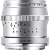 TTArtisan 50mm f1.2 APS-C Lens - Nikon Z Mount - Silver