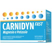 Carnidyn fast magnesio e potassio per caldo e affaticamento gusto arancia 20 bustine