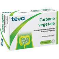 Teva carbone vegetale 40 compresse