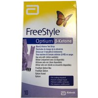 Abbott diabetes freestyle optium beta-ketone 10strisce