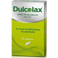 Dulcolax supposte per adulti contro la stitichezza occasionale 6 supposte 10 mg
