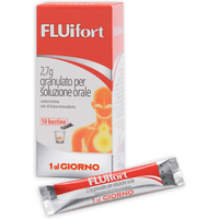 Fluifort granulato 2,7g per tosse grassa mucolitico fluidificante 10 bustine