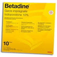 Betadine*10garze impregn 10x10