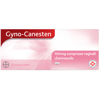Gyno-canesten compresse vaginali con clotrimazolo per il trattamento di candida e infezioni fungine 12 compresse vaginali 100mg