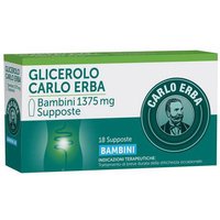 Supposte glicerolo per bambini Carlo Erba 18 pezzi