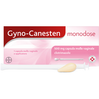 Gyno-canesten monodose con clotrimazolo per il trattamento di infezioni fungine 1 capsula vaginale 500mg