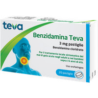 Benzidamina teva*20pastl 3mg