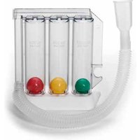 Dispositivo per esercitazione della respirazione con inspirazione monopaziente respiprogram corpo a 3 camere con indicatori mobi