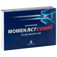 Momenactcompì analgesico per mal di testa e dolori muscolari 10 capsule molli 25mg