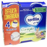 Mellin omog coniglio 4x80g