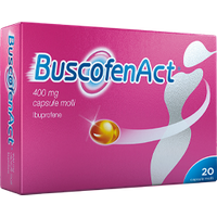 Buscofenact ibuprofene per dolori forti da ciclo 20 capsule molli 400mg