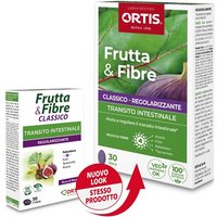 Ortis frutta & fibre classico transito intestinale regolarizzante 30 compresse