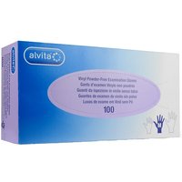 Alvita guanti vinile s/polv m