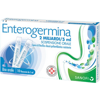 Enterogermina 2 miliardi/5 ml 10 flaconcini sospensione orale
