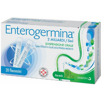 Enterogermina 2 miliardi/5 ml fermenti lattici per diarrea 20 flaconcini
