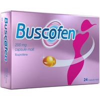 Buscofen ibuprofene per dolori da ciclo 24 capsule molli 200mg
