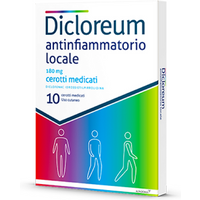 Dicloreum antinfiammatorio locale per mal di schiena 10 cerotti medicati 180 mg