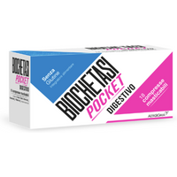 Biochetasi pocket per difficoltà digestive e acidità di stomaco 18 compresse masticabili