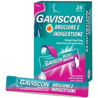 Gaviscon bruciore e indigestione sospensione orale gusto menta 24 bustine