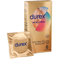 Durex real feel profilattici sensazione naturale di contatto 6 pezzi