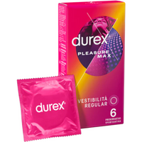 Durex pleasure max profilattici con nervature extra stimolanti 6 pezzi