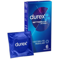 Durex settebello jeans profilattici facili da indossare ed extra lubrificati 6 pezzi