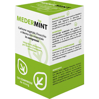 Medermint carbone vegetale per il benessere intestinale e per il meteorismo 120 compresse 450mg