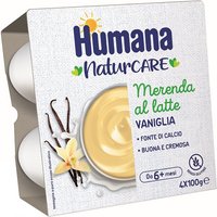 Humana merenda vaniglia 4x100g