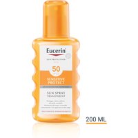 Eucerin Sun Protection Sensitive Protect spray corpo solare trasparente per pelle sensibile SPF50+ 200ml