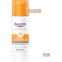 Eucerin Sun Protection Pigment Control Tinted gel-crema viso solare colorazione media anti-macchia SPF50+ 50ml