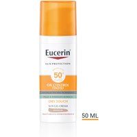 Eucerin Sun Protection Oil Control Tinted gel-crema viso solare colorazione media per pelli a tendenza acneica SPF50+ 50ml