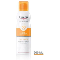 Eucerin Sun Protection Oil Control spray corpo solare secco e trasparente SPF50+ 200ml