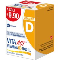 Vita Act Vitamina D 2000 U.I. per le ossa e il sistema immunitario 60 compresse
