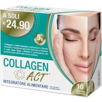 Collagen Act antiossidante per l'elasticità e l'idratazione della pelle 10 bustine