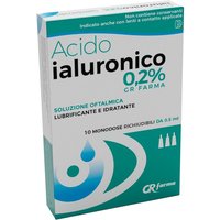 Acido ialuronico 0,2% sol oft