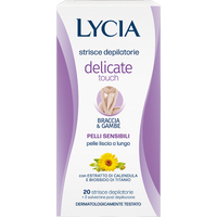 Lycia Delicate Touch strisce depilatorie braccia e gambe per pelli sensibili 20 strisce