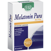 Esi Melatonin Pura Activ con Valeriana per favorire il rilassamento e il sonno 30 ovalette
