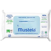 Mustela salviette all'acqua compostabili 60 pezzi