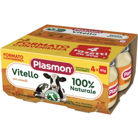 Plasmon omogeneizzato vitello 4 vasetti da 80g