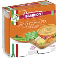 Plasmon pappa completa con vitello, verdura e riso 2 vasetti da 190g