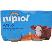 Nipiol omogeneizzato vitello 2 vasetti da 120g
