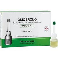 Marco Viti Glicerolo 2,25g prima infanzia con camomilla e malva 6 microclismi