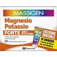 Massigen magnesio e potassio forte zero zuccheri con omaggio