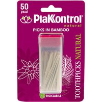 Plakkontrol Natural Kontrol bastoncini in bamboo 50pz