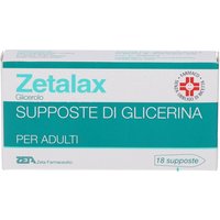 Zetalax supposte di glicerina 2,25g per adulti 18 supposte
